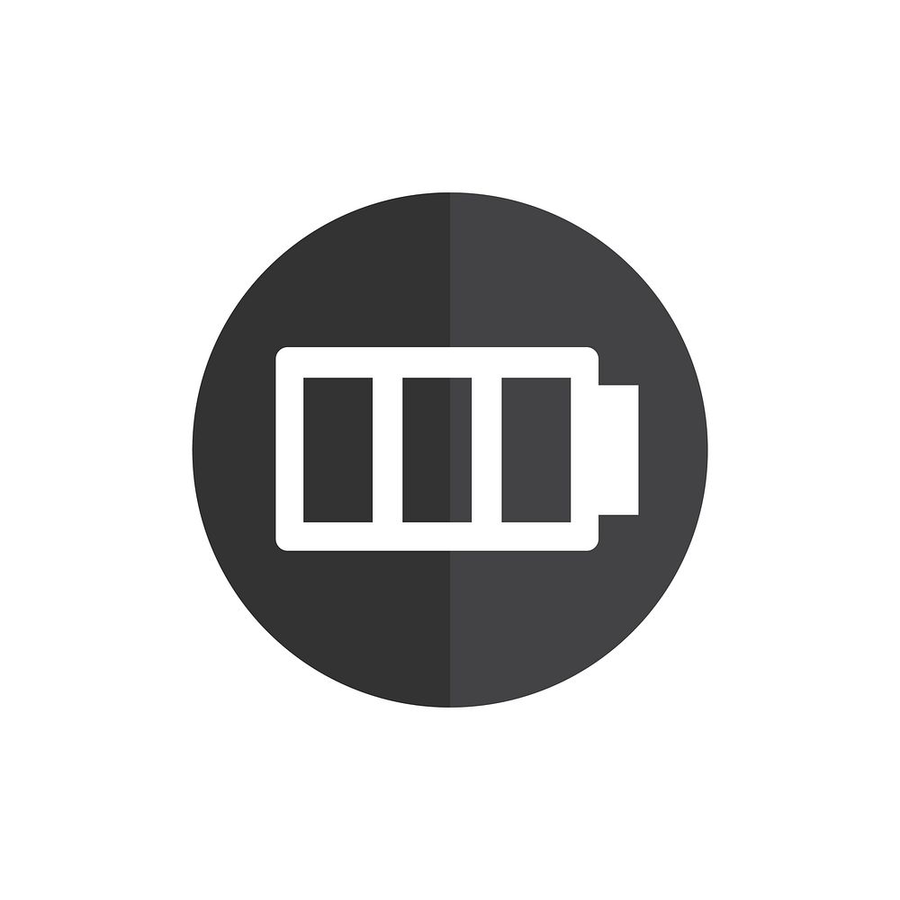 Full charged battery icon vector