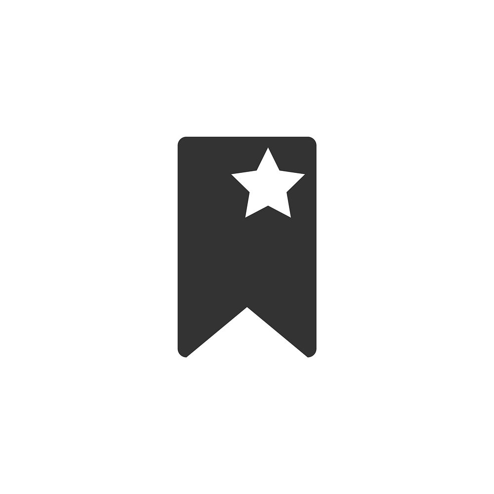 Website favorite star icon vector
