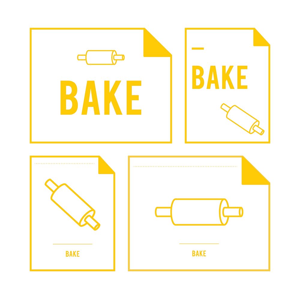 Illustration of bake concept vector