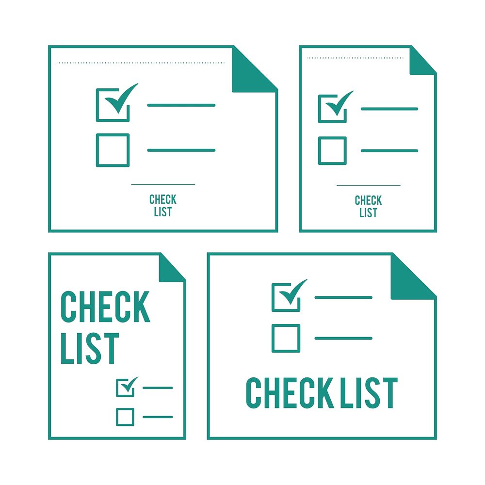 Illustration of checklist vector