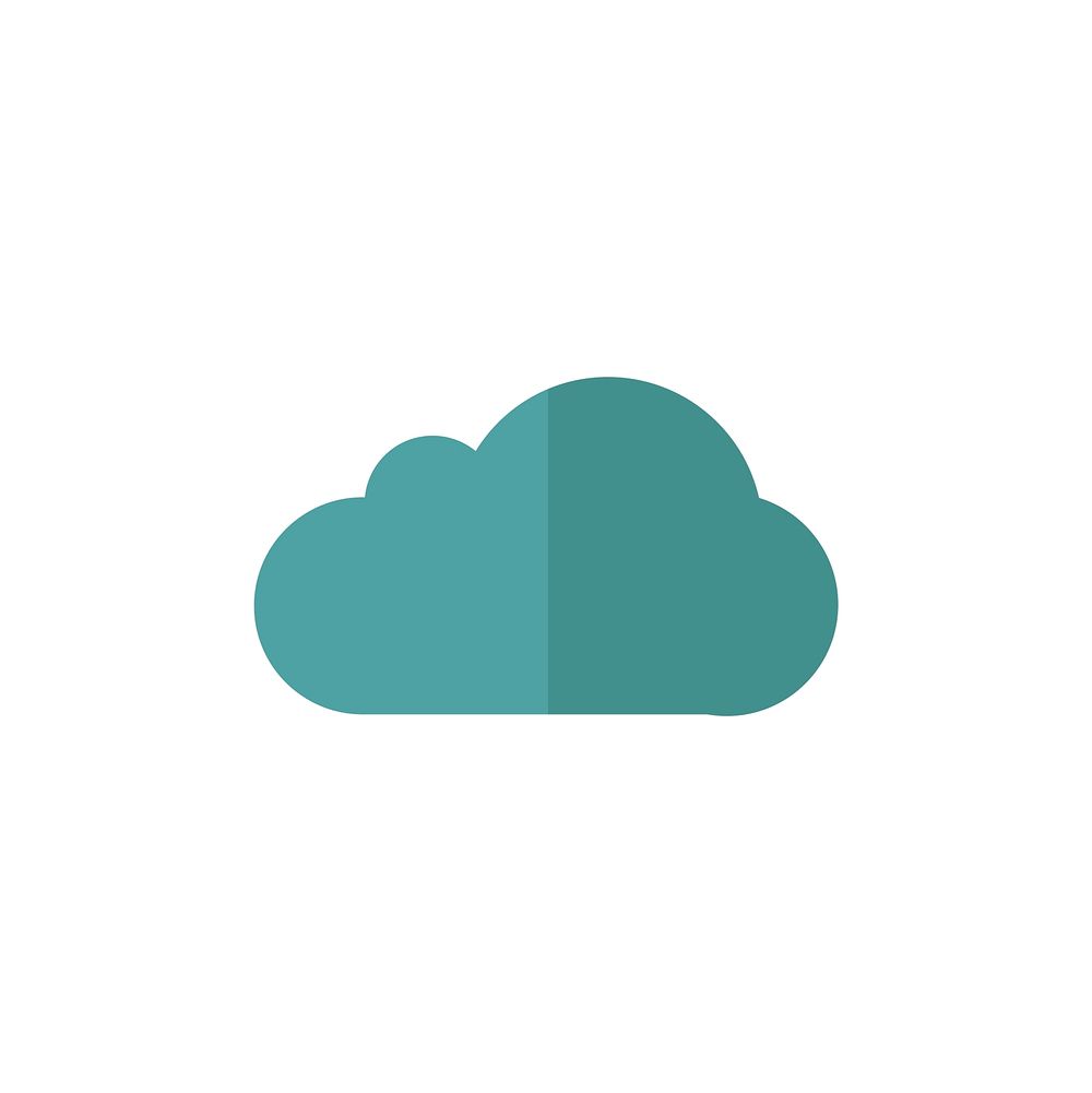 Illustration of cloud storage vector