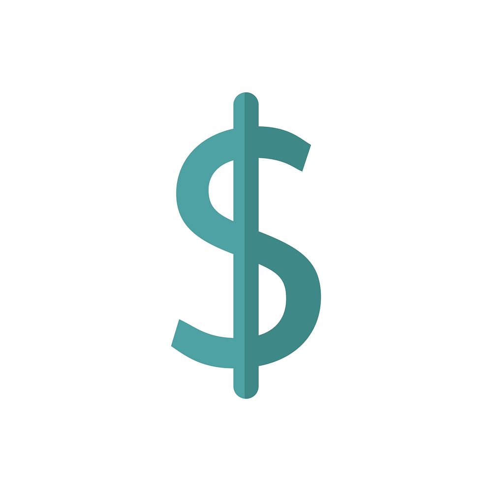 Money symbol isolated on white background vector