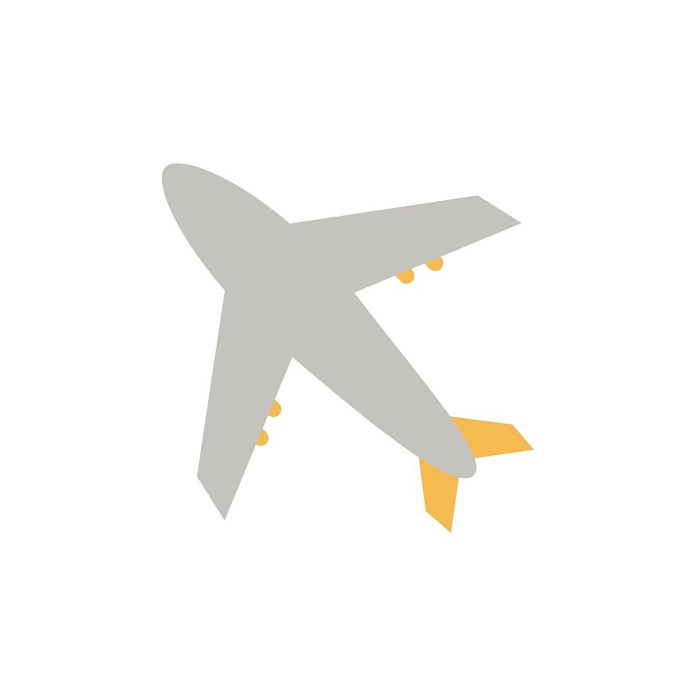Illustration of airplane vector