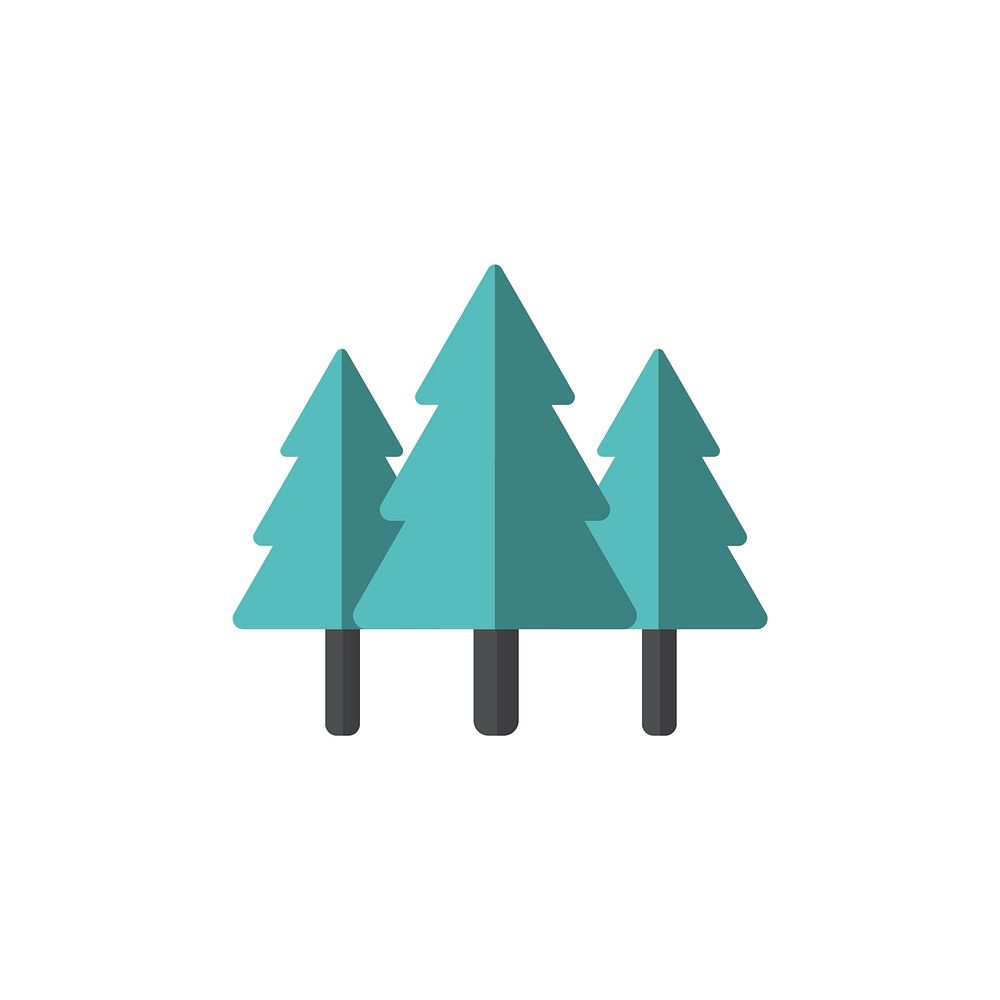 Illustration of woodland icon vector