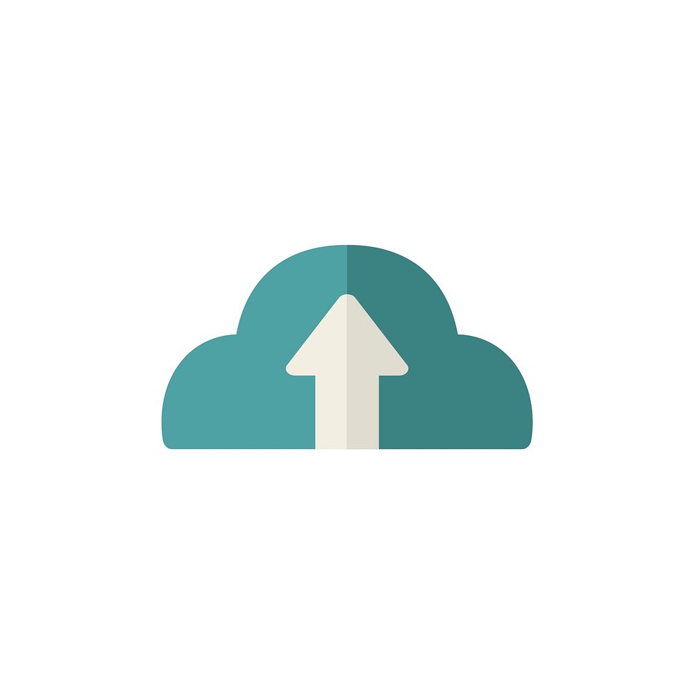Illustration of backup cloud vector