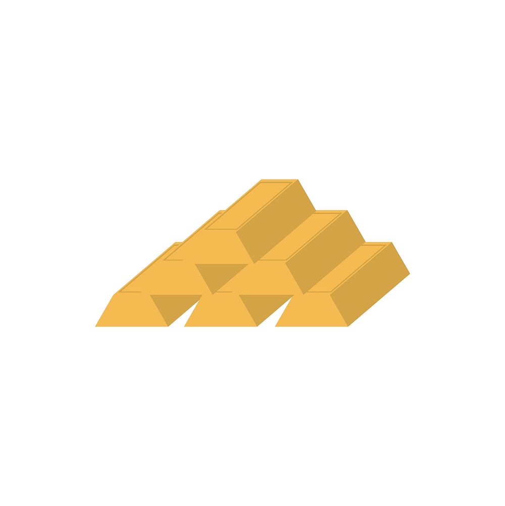 Illustration of gold blocks vector
