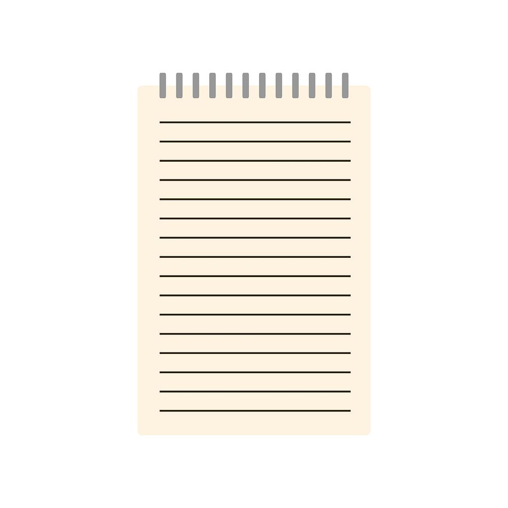 Illustration of notepad vector