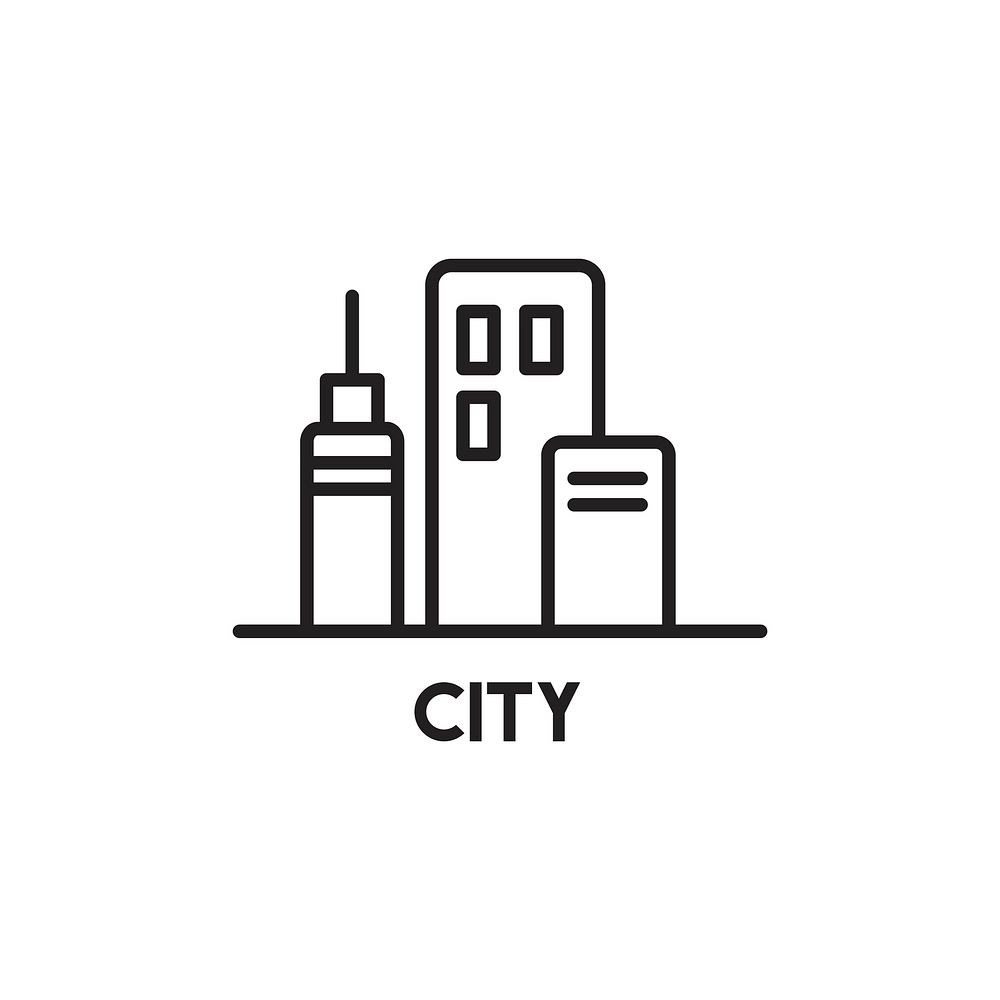Illustration of city icon vector