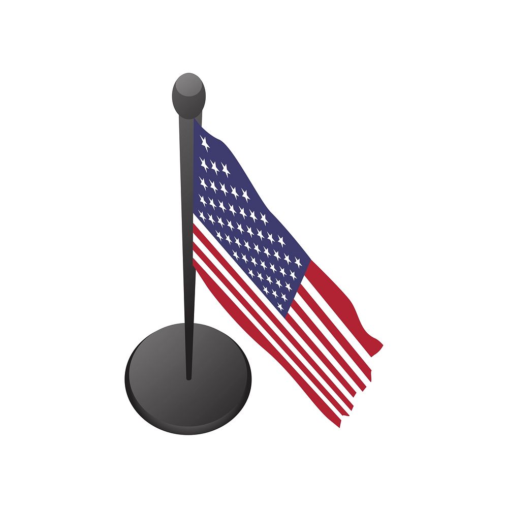 Illustration of USA flag vector vector
