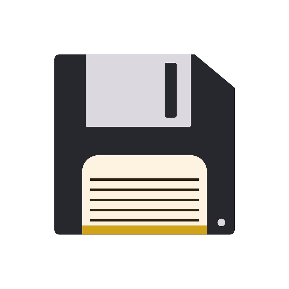 Illustration of floppy disk vector