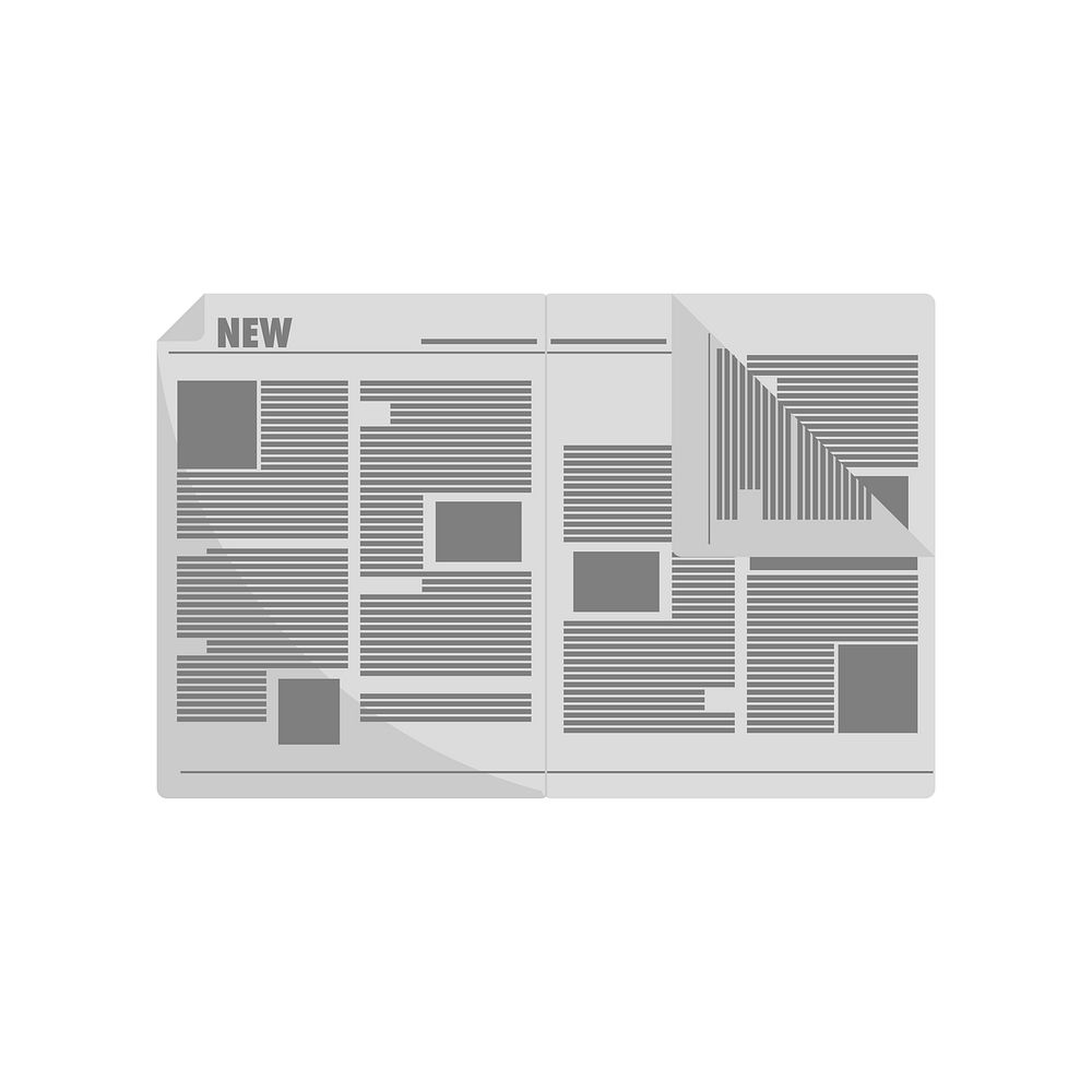Illustration of newspaper vector