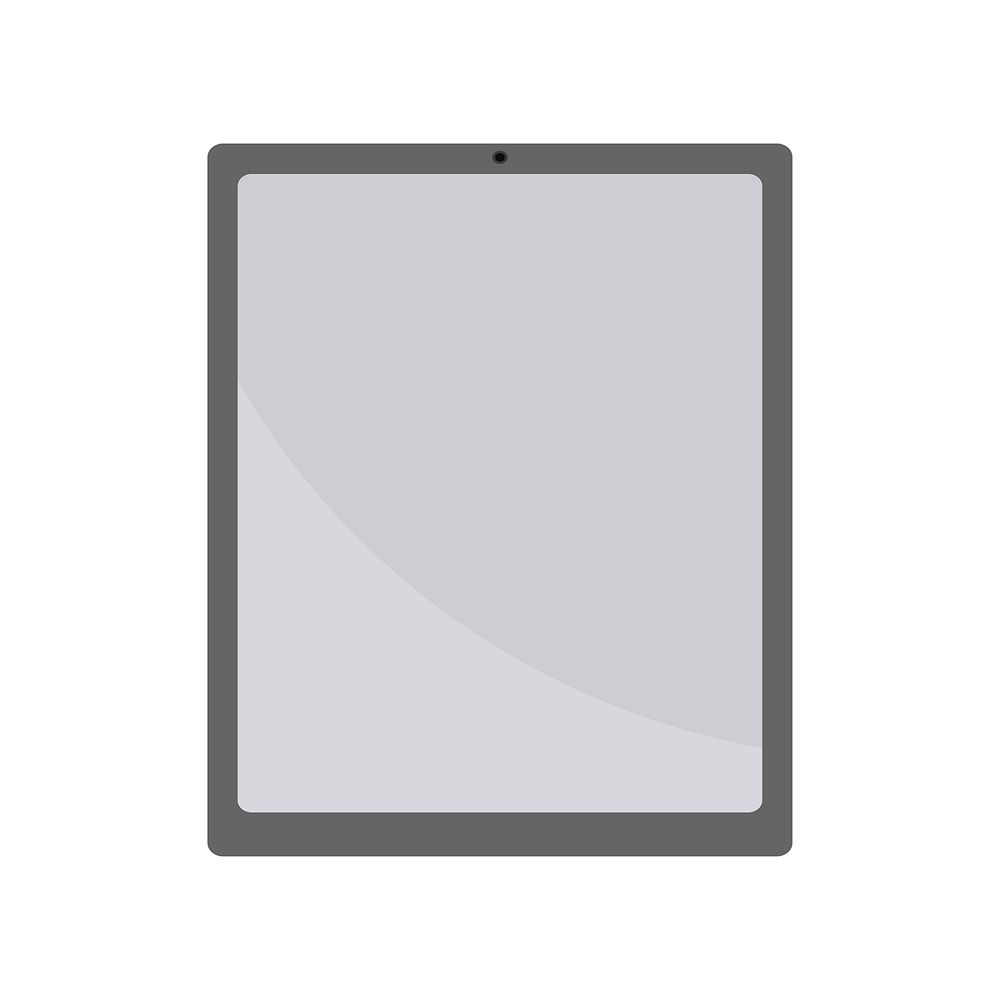 Illustration of digital tablet isolated vector
