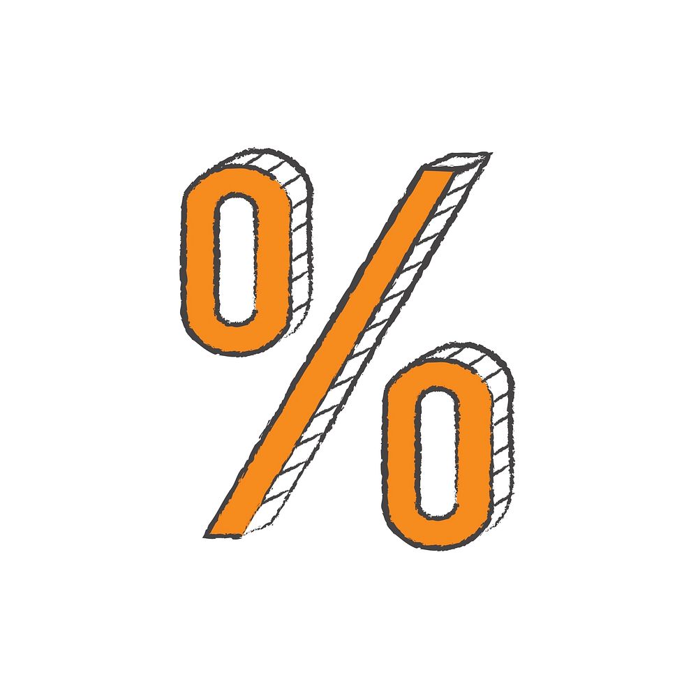 Illustration of percentage vector