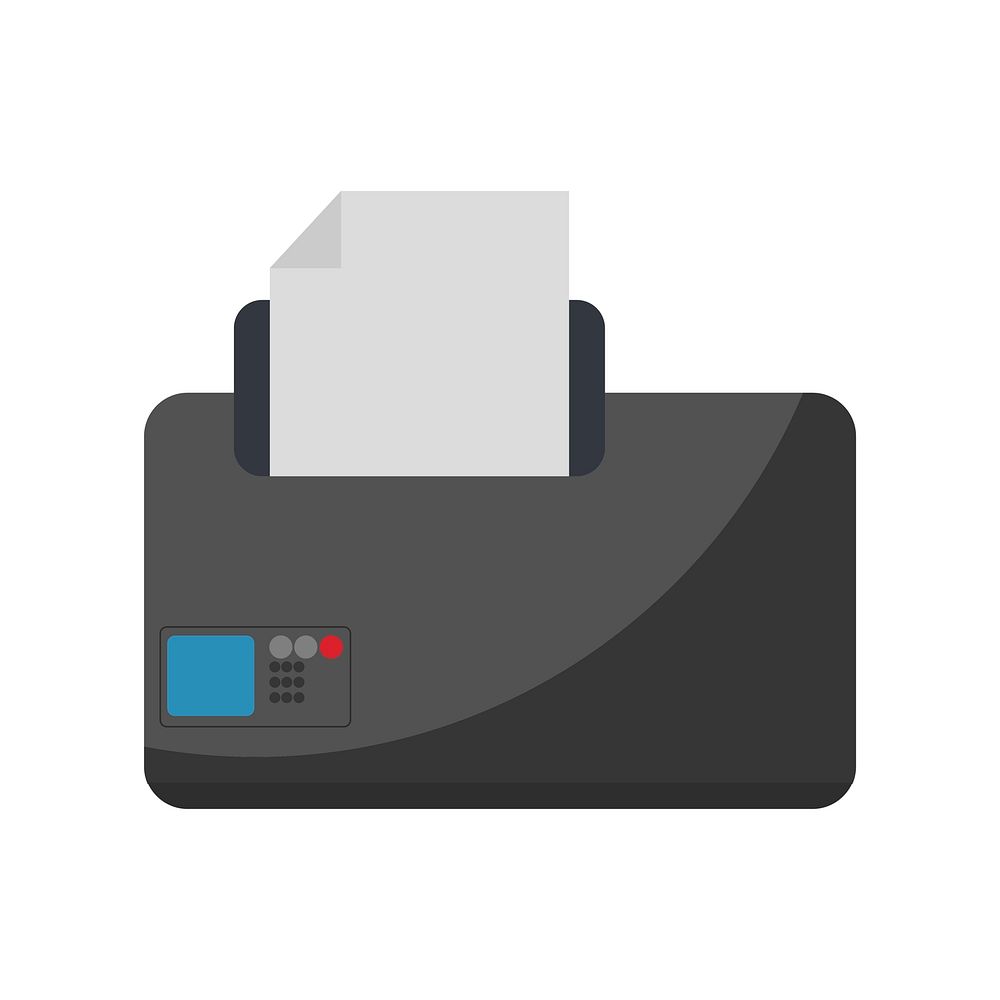Illustration of printer Free Vector rawpixel