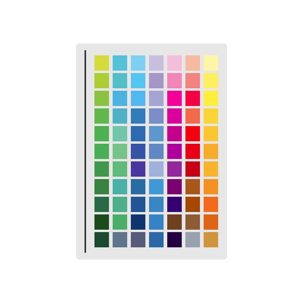 Illustration of color swatch vector