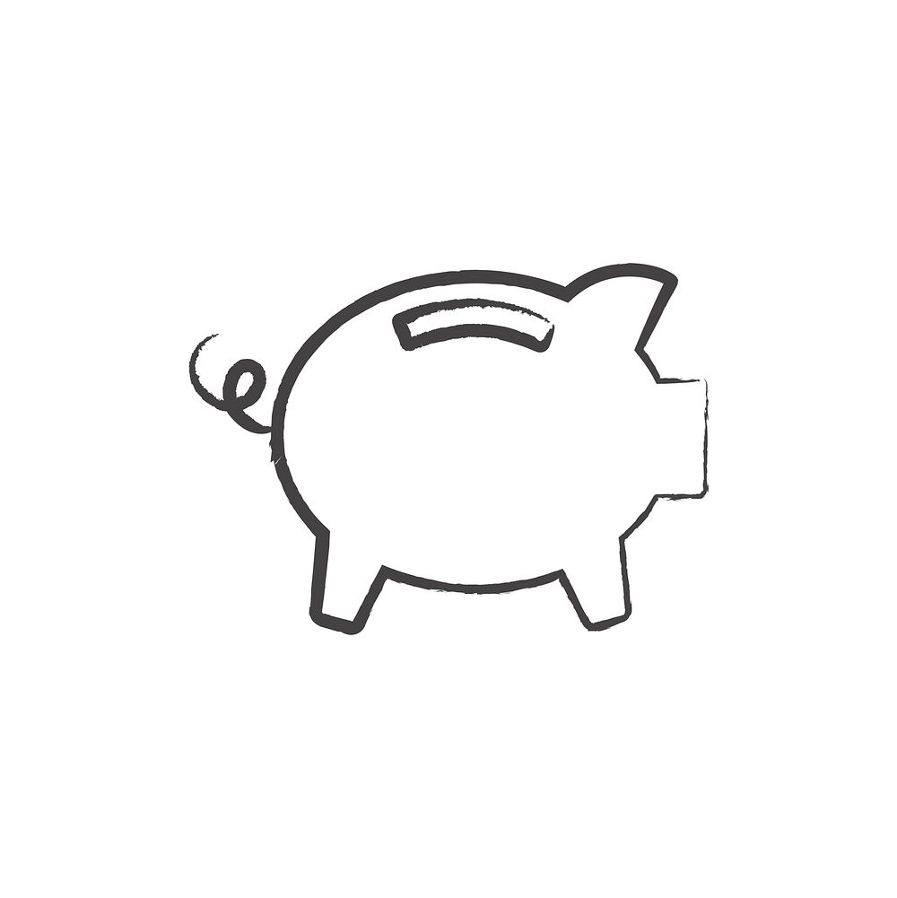 Illustration of piggt bank vector