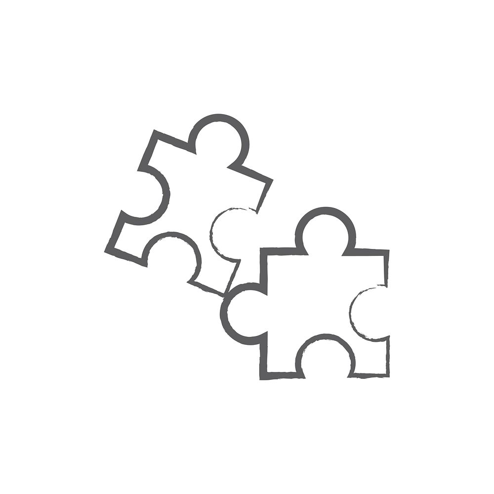 Illustration of jigsaw icon vector