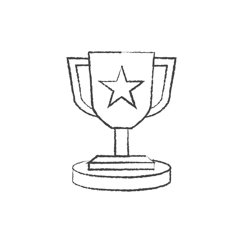 Illustration of trophy vector vector