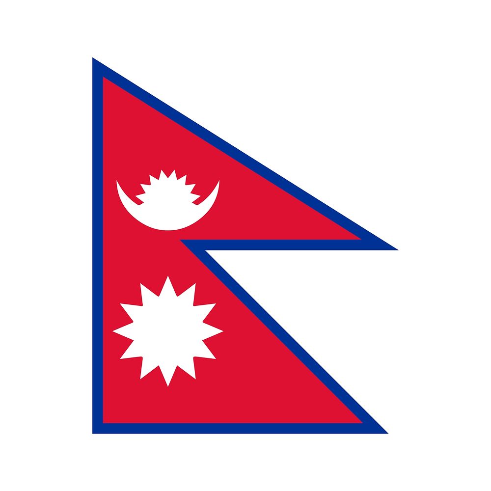 The national flag of Nepal vector