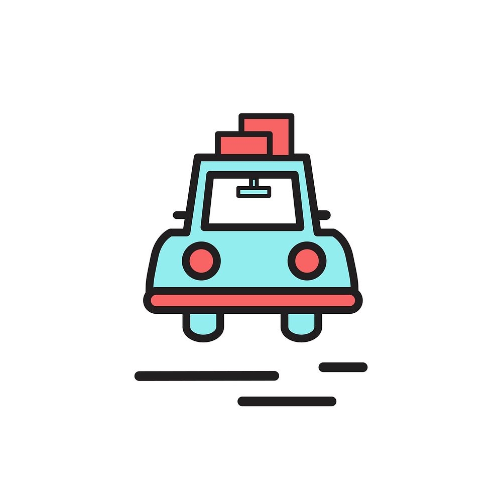 Illustration of transportation icon vector