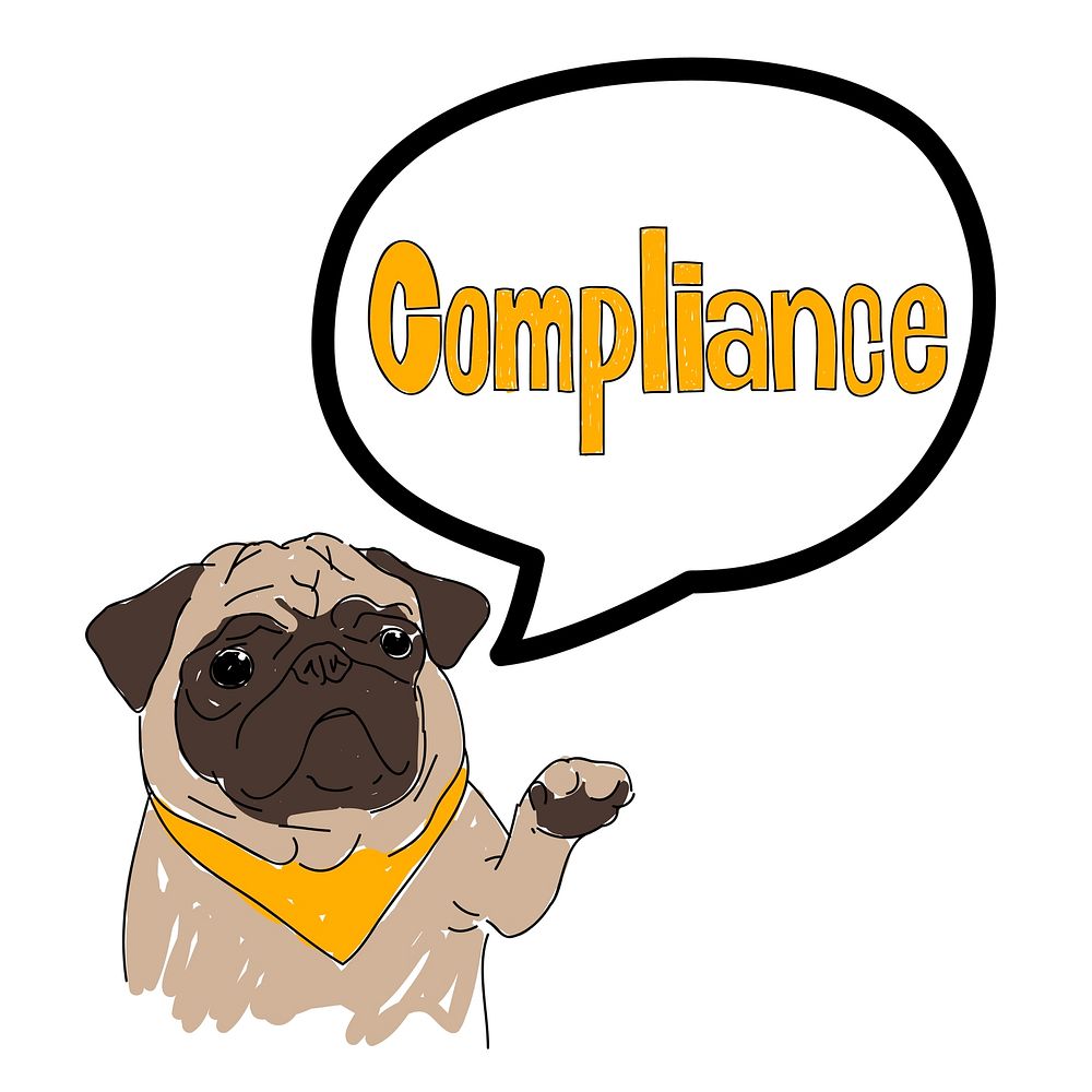 Illustration of business compliance vector