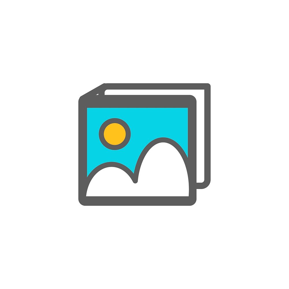 Illustration of image icon vector
