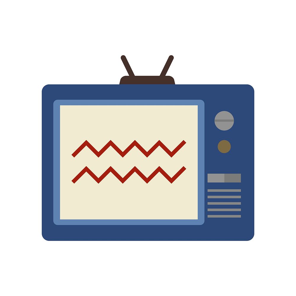 Illustration of television vector