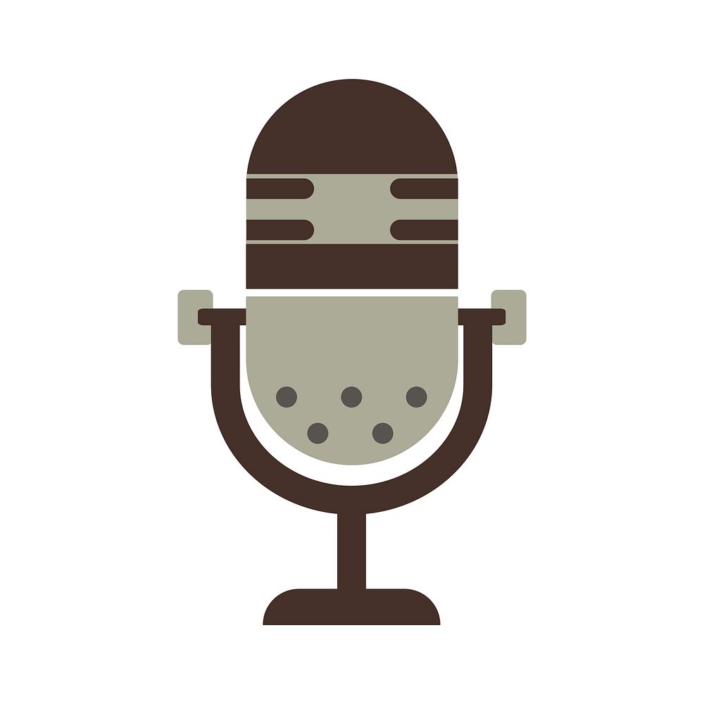 Illustration of microphone vector