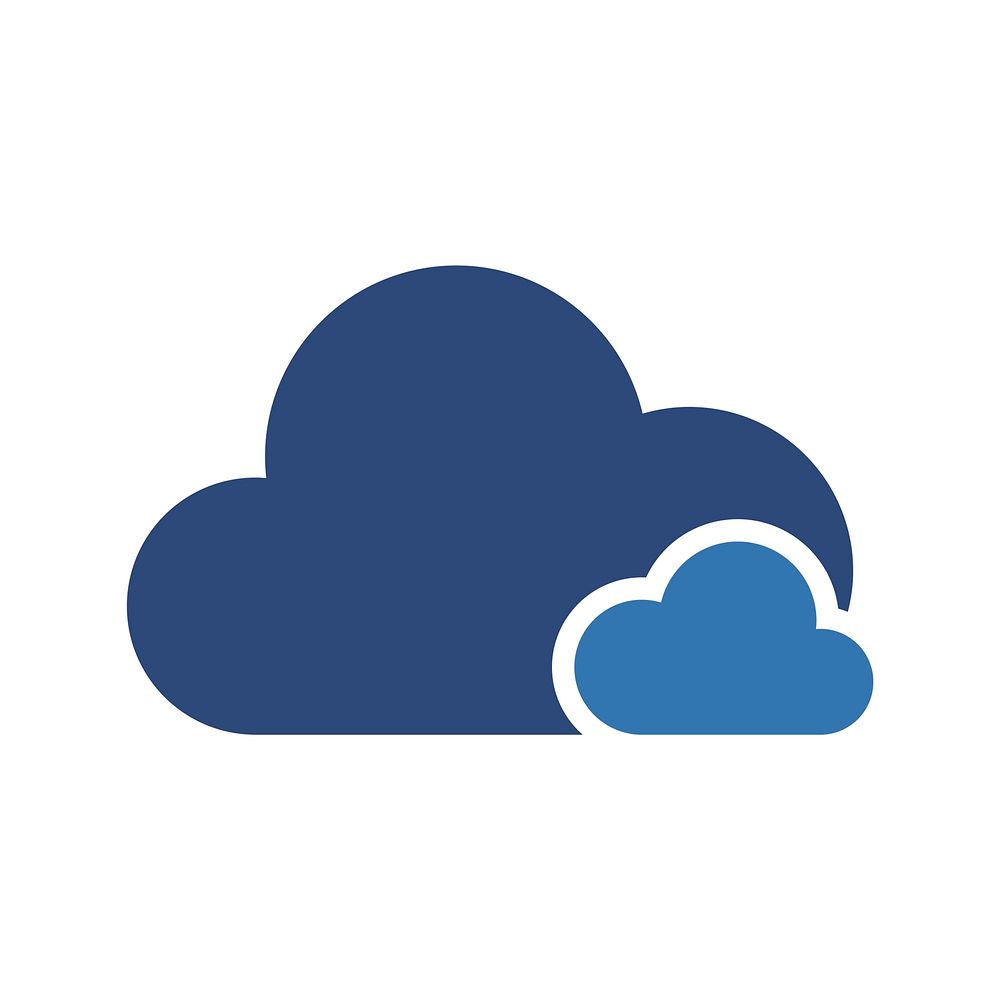 Illustration of cloud storage vector