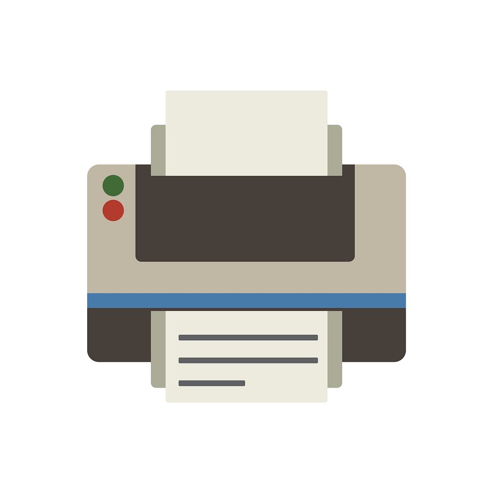 Illustration of printer vector