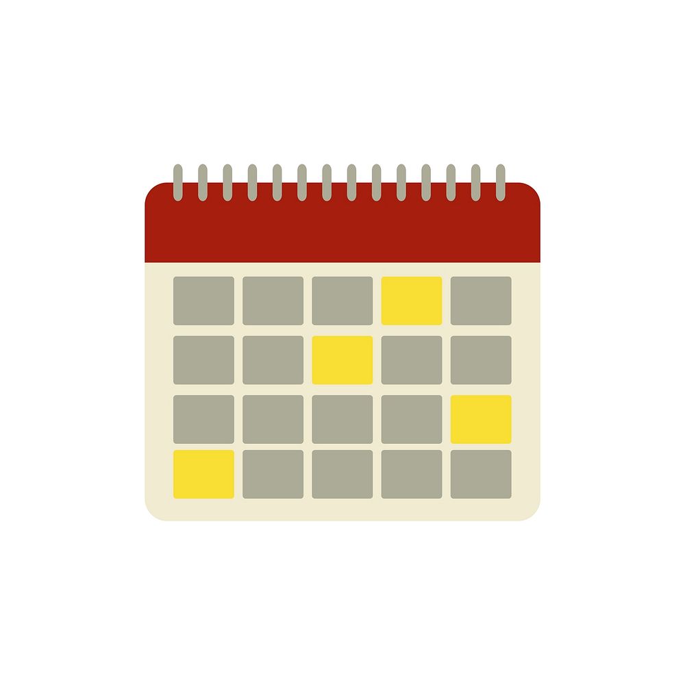 Illustration of calendar icon vector