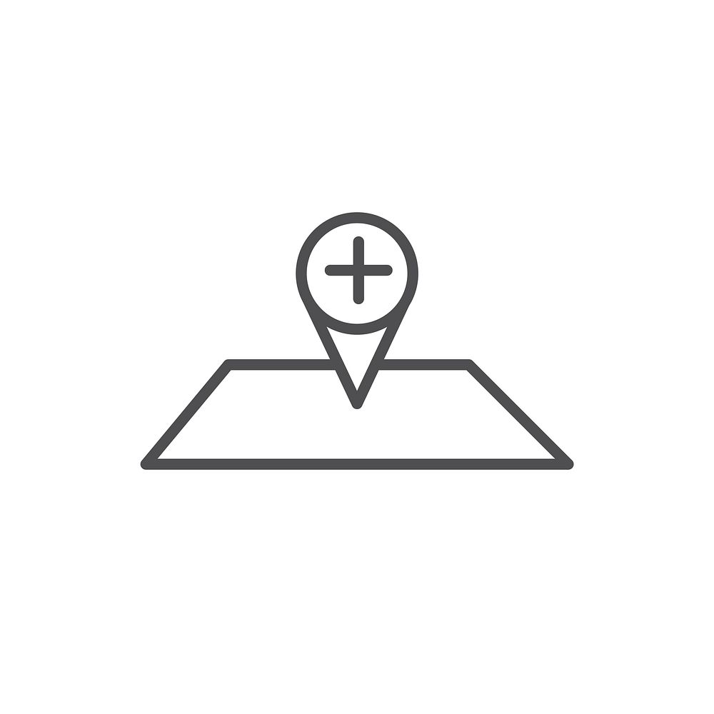 Illustration of map pin icon vector