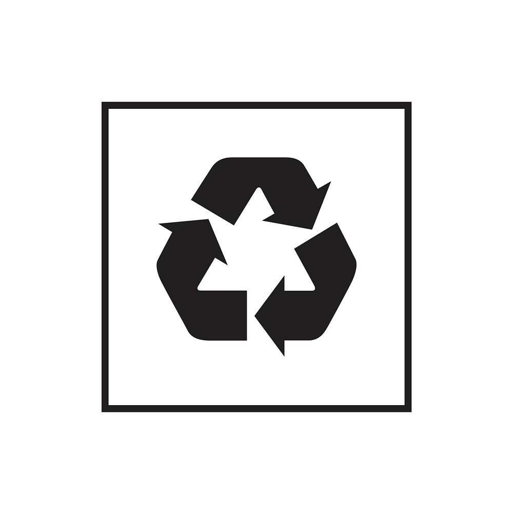 Illustration of Recyclable Environment Care Package Sign vector