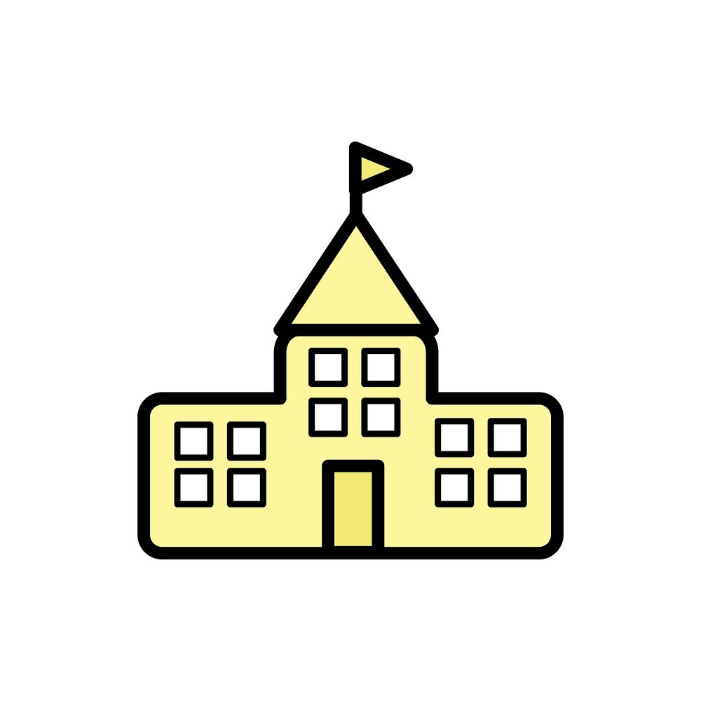 Illustration of school building vector