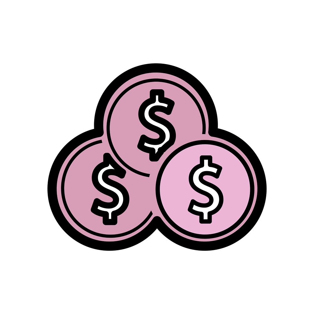 Illustration of donation support icons vector