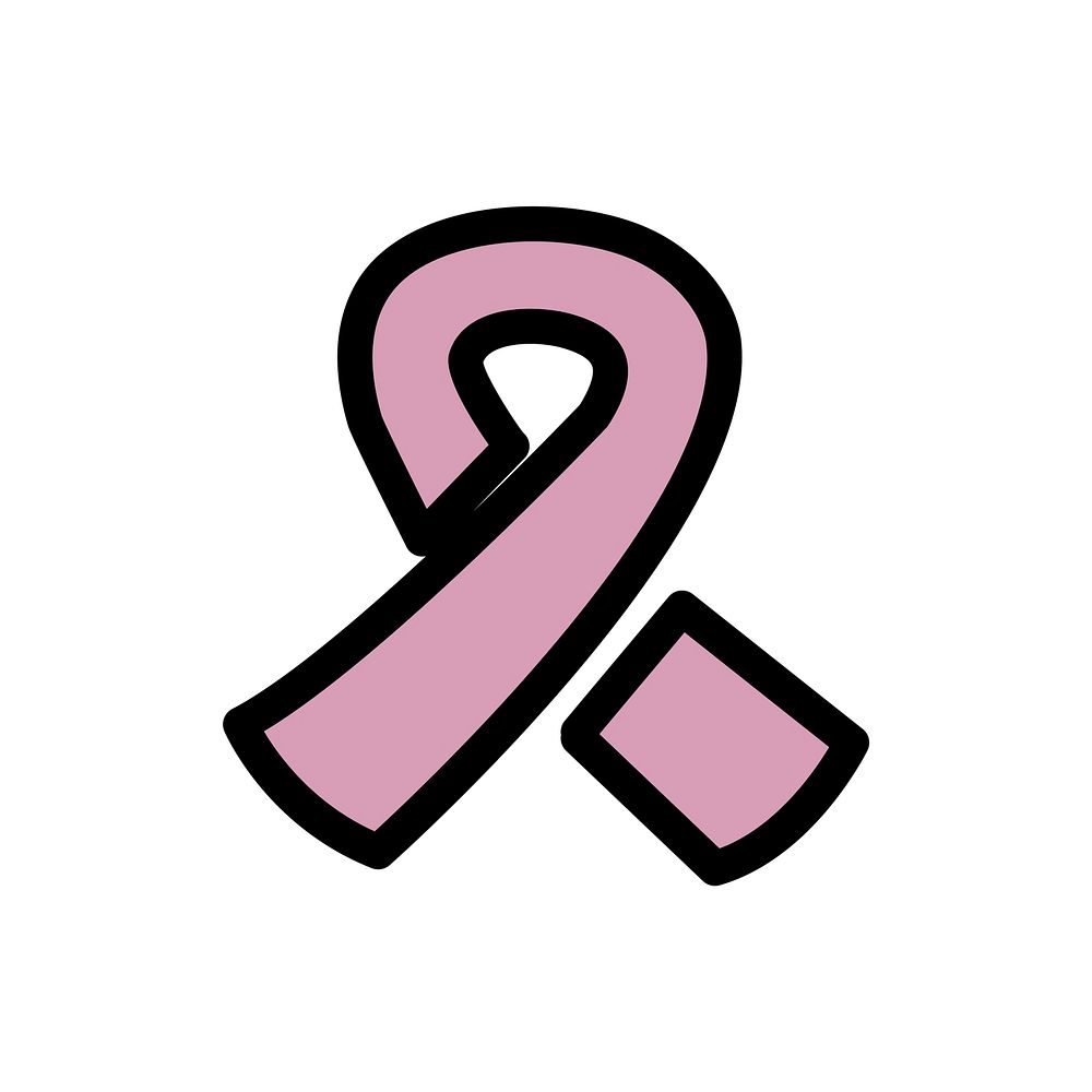 Illustration of ribbon awareness support icons vector
