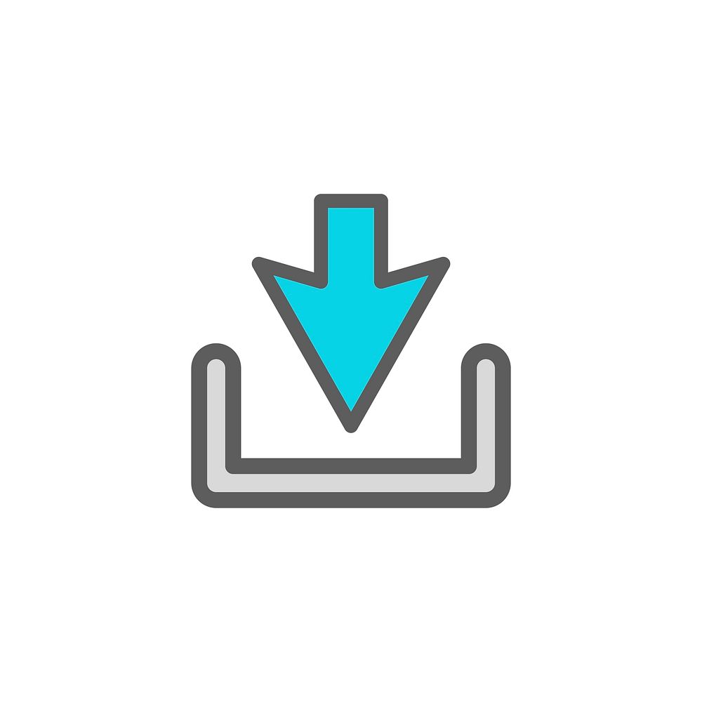 Illustration of download icon vector