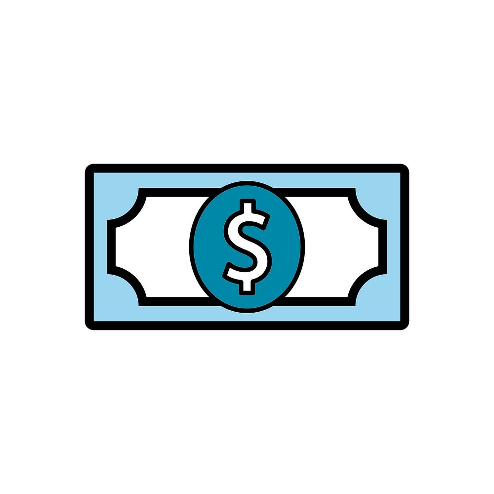 Illustration of dollar icons vector
