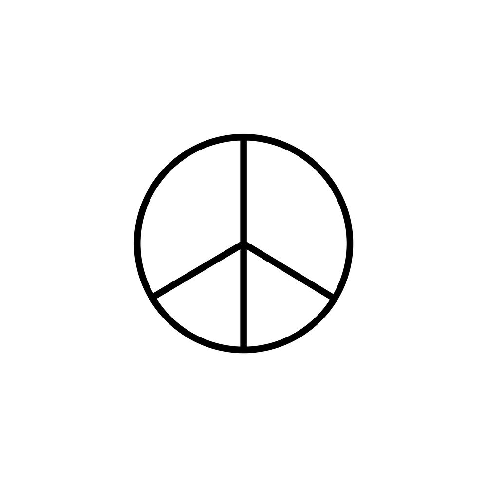 Illustration of peace sign vector