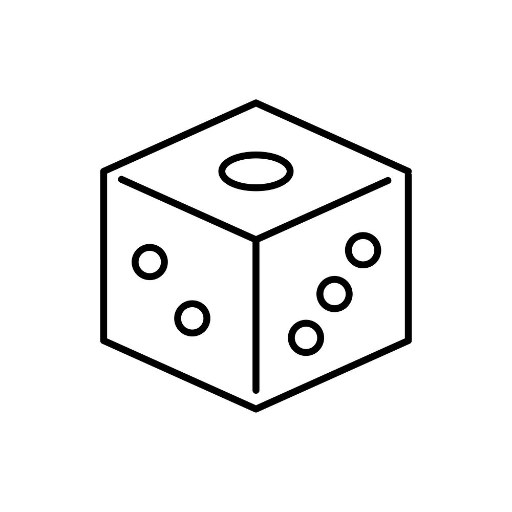 Illustration of dice vector