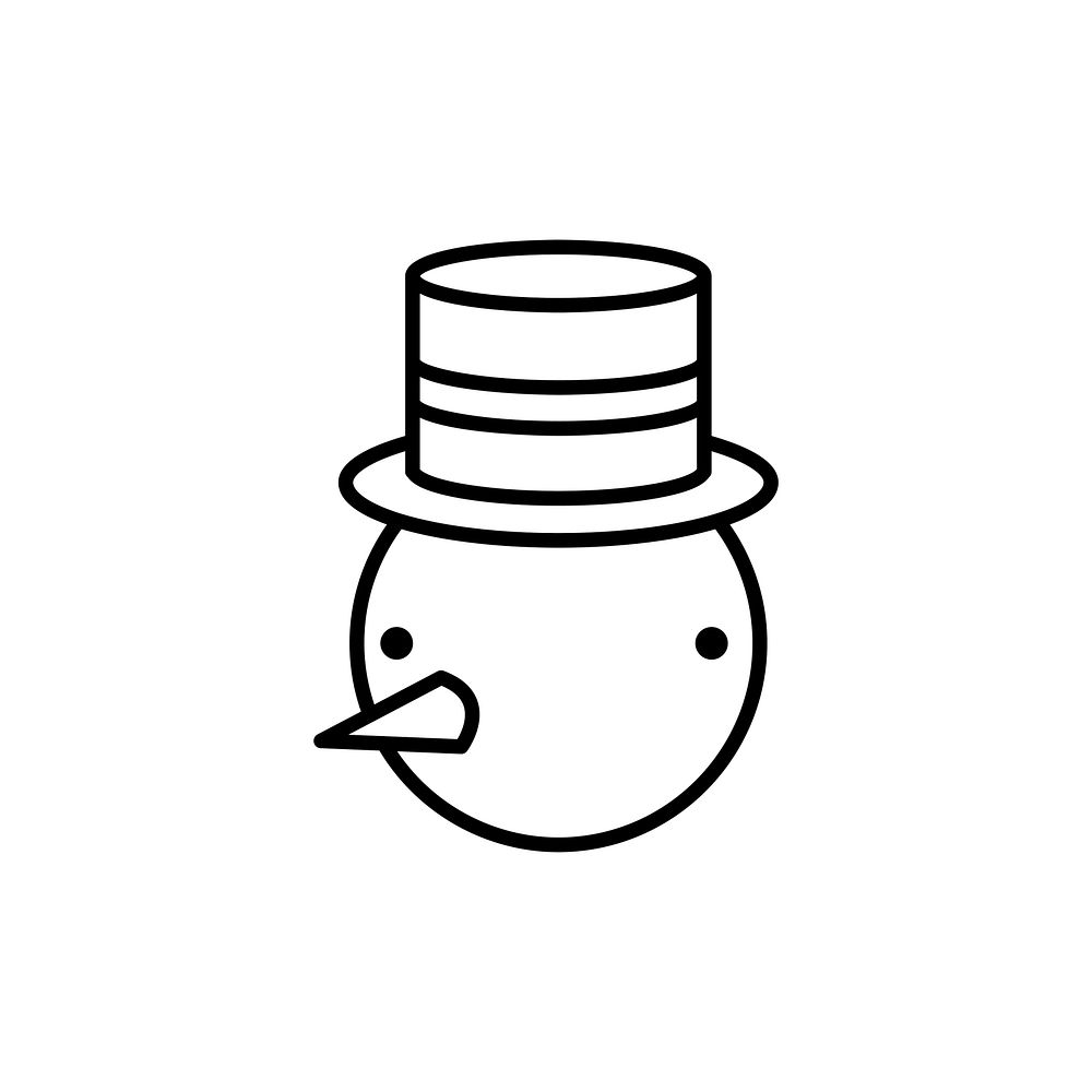 Snowman illustration vector