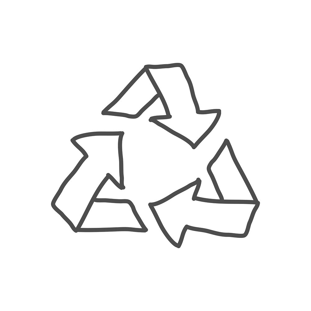 Illustration of recycle icon vector