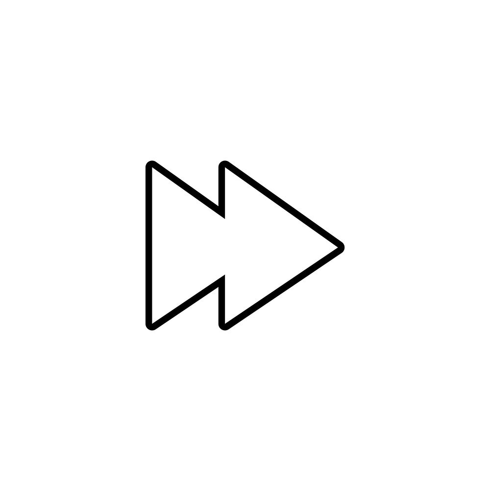 Illustration of forward button vector