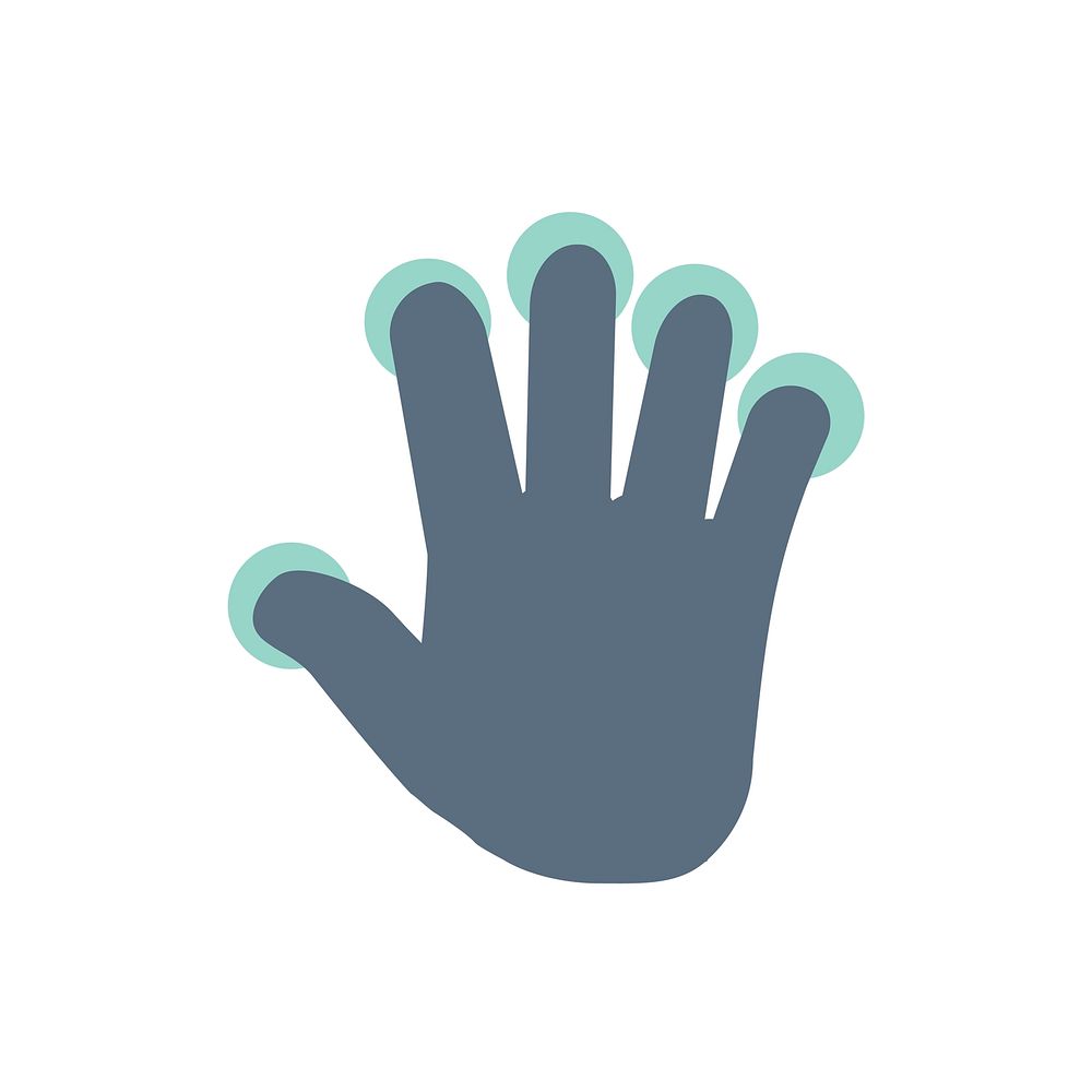 Illustration of touch screen hand gesture vector