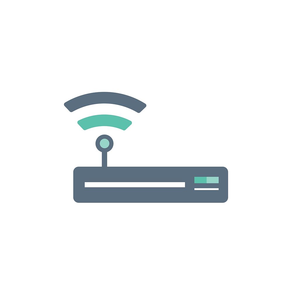 Illustration of wifi router icon vector