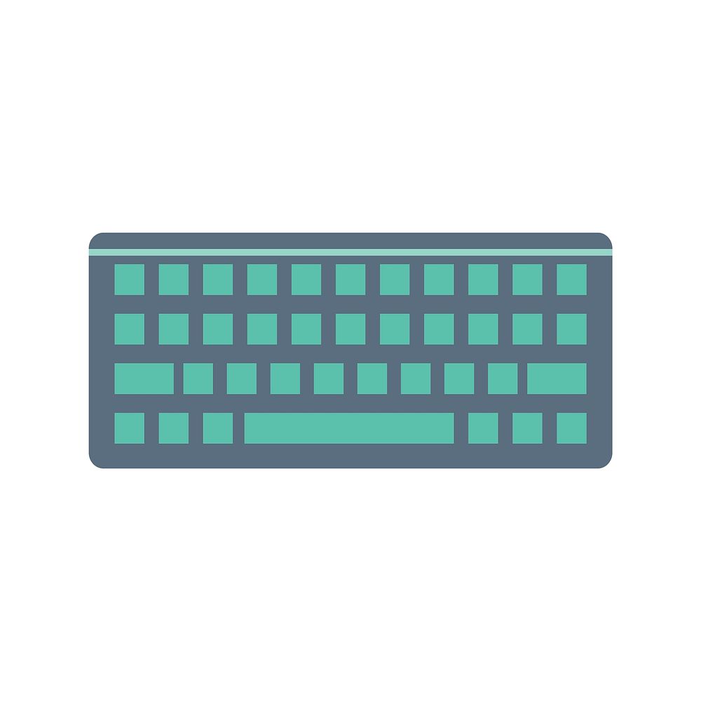 Illustration of computer keyboard vector