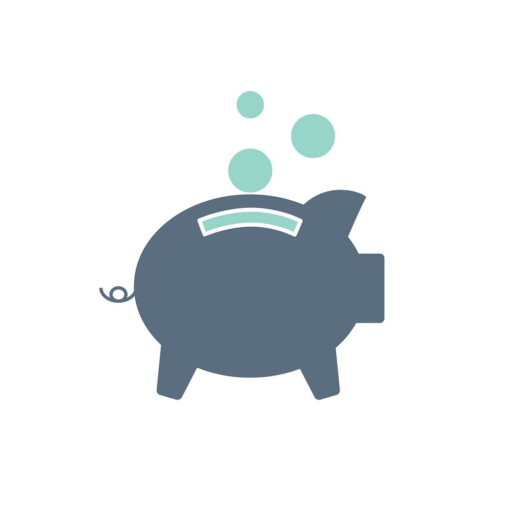 Illustration of piggt bank vector