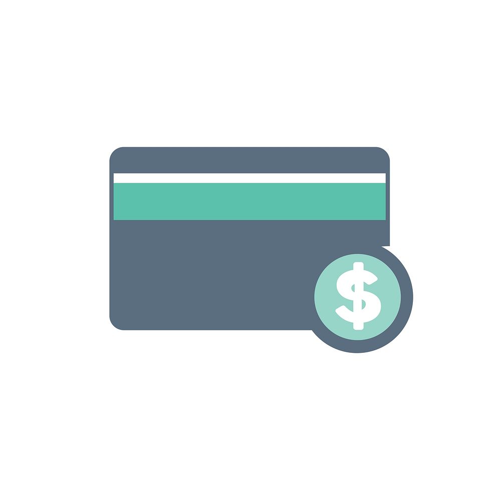 Illustration of credit card icon vector
