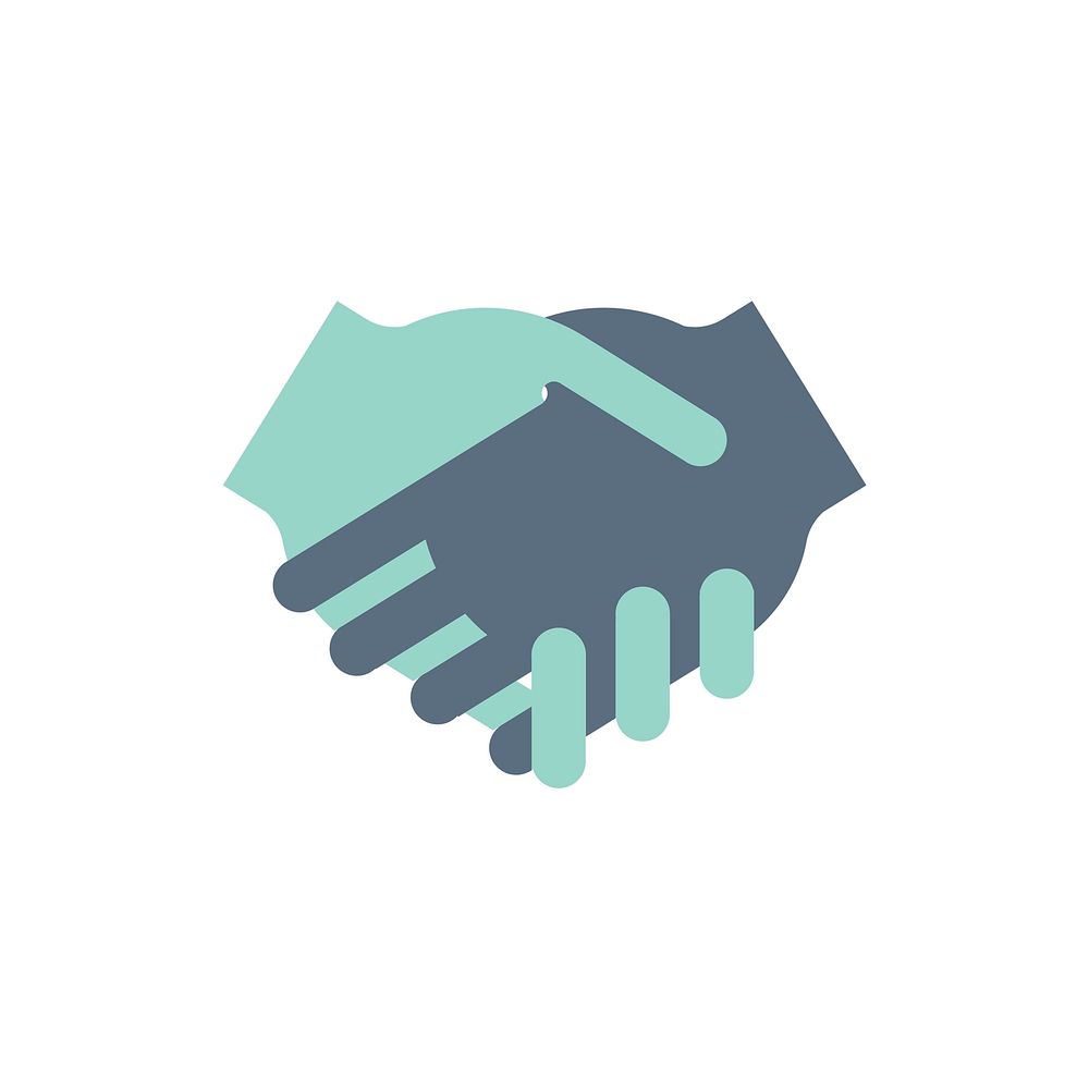 Illustration of shaking hands agreement vector