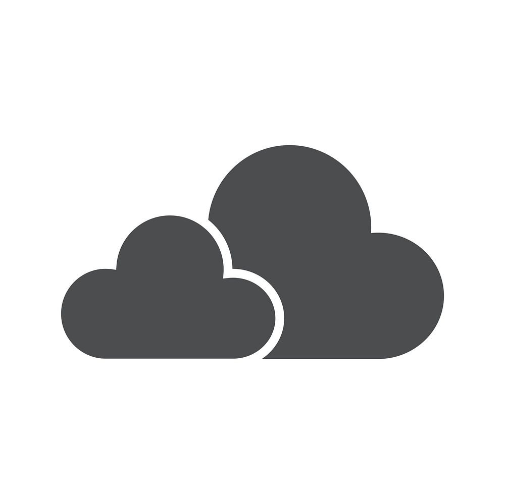 Illustration of cloud storage vector